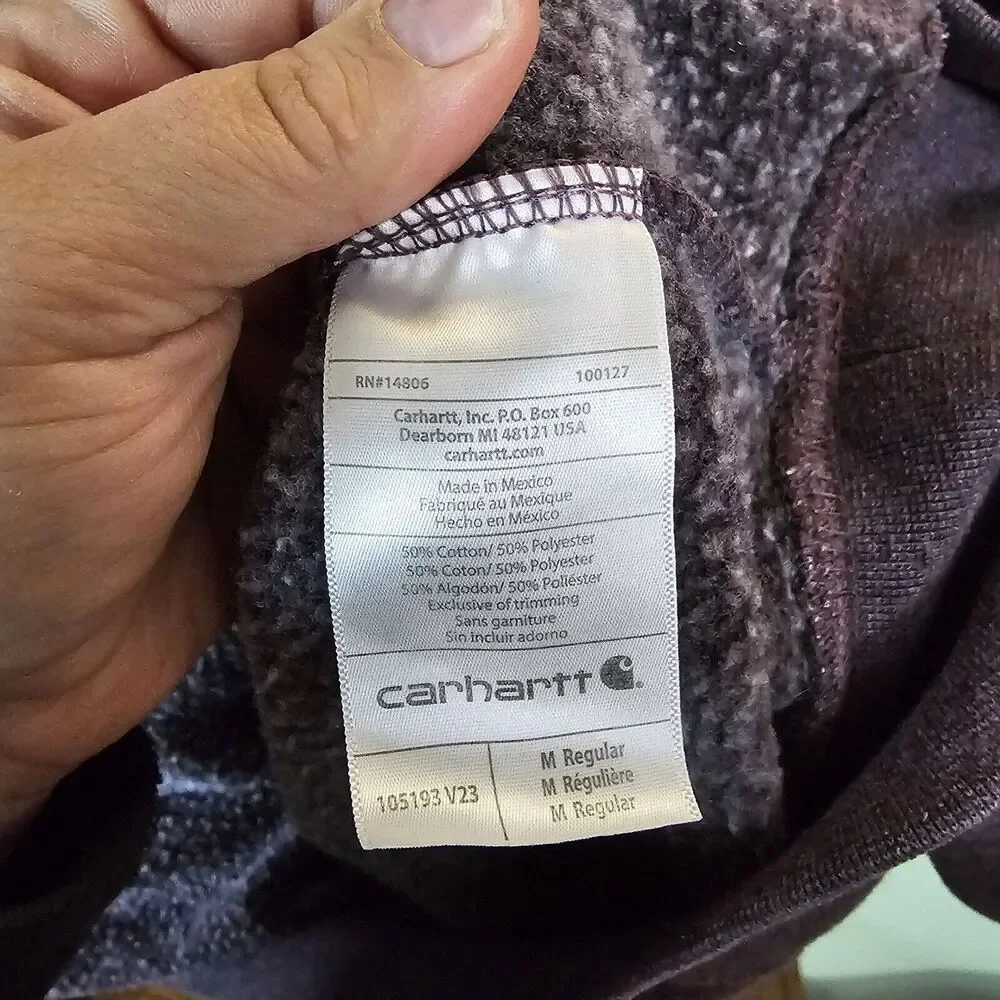 Carhartt‎ Mens Relaxed Loose Fit Hoodie Medium Purple